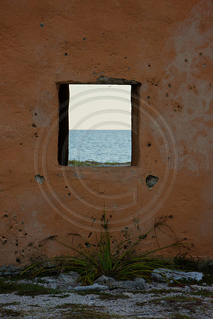 The window of one of the Red Slave Huts