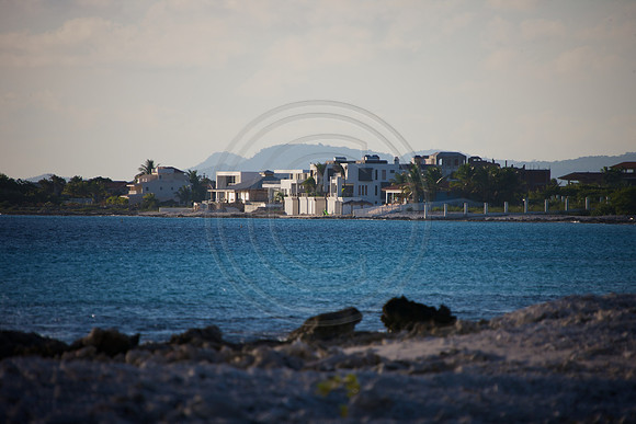 Beach Houses on Bonaire's shoreline