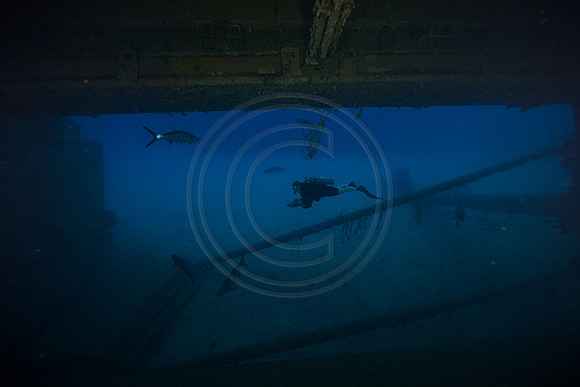 Melissa and scooter on the HilmaHooker wreck